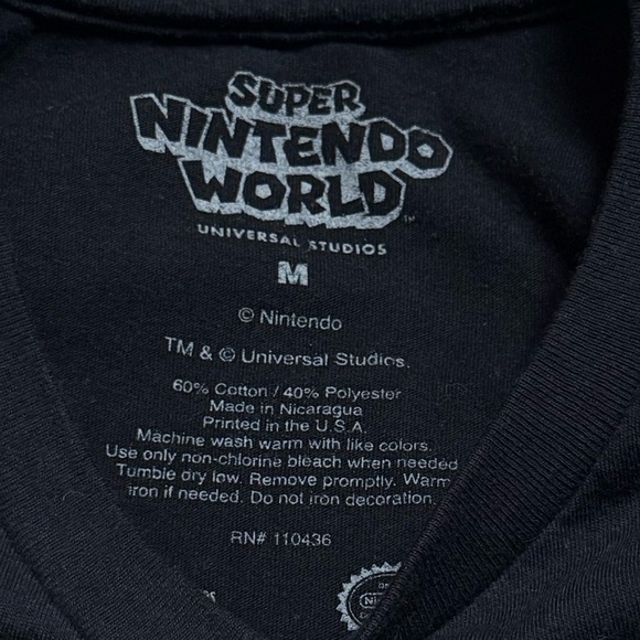Super Nintendo World Universal Studios Novelty Basic Tee Comfort Travel Men's M - Picture 6 of 8